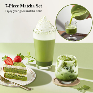 Custom Traditional Japanese-Style 7-Piece High Quality Matcha <b>Tea</b> <b>Set</b> Engraved Bowl Bamboo Hand Whisk Butterfly Pattern Matcha - Product Image 6