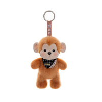 Porte-clés en peluche lapin couché mignon, poupée en peluche lapin de dessin animé, pendentif pour sac à dos, ornement suspendu, cadeau pour enfants, vente en gros