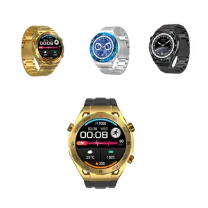 Erkekler için SK4 smartwatch 1.45 inç NFC ses kısa Video kontrolü hava basıncı monitörü spor spor akıllı saat