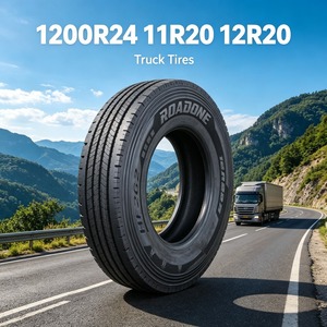 Pneus de camion professionnels OEM 22PR 1200R24 11R20 12R20 avec bande de roulement résistante aux coupures et aux éclats pour utilisation en flotte en Amérique latine - Product Image 1