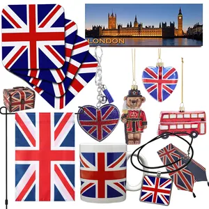 개인화 된 맞춤형 영국식 크리스마스 파티 장식 국기 디자인 영국 작은 기념품 창조적 인 여행 선물 항목