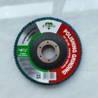 200 disques à lamelles en alumine-zircone de 5 pouces (115 mm) de diamètre, 8 mm d'épaisseur, grain 60, haute dureté, OEM/OBM, pour meulage, garantie 3 ans