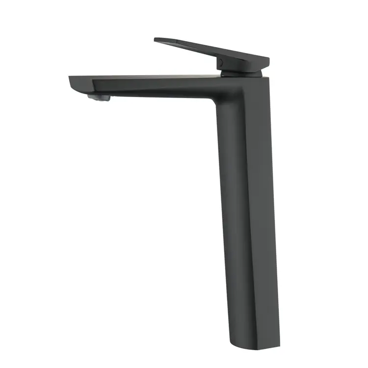 New products design luxury bathroom basin faucet Matte Black brass hotel WC Water mixers taps