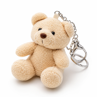 Porte-clés en peluche ours en peluche de 11 cm, mini poupée animale en peluche mignonne, breloque de sac, pendentif de sac à dos pour enfants, filles, bouquet, boîte cadeau d'anniversaire