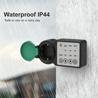 IP44 Wasserdichte Outdoor Mechanische Countdown-Timer-Steckdose mit 12-Stunden-Funktion für Gartenbeleuchtung und Bewässerung