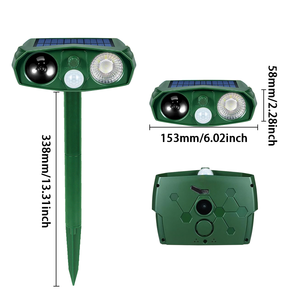 Odm/OEM động vật hoang dã răn đe 5 chế độ cảm biến góc có thể điều chỉnh năng lượng mặt trời Powered động vật siêu âm <span class=keywords><strong>Repeller</strong></span> cho raccons động vật gặm nhấm - Product Image 3