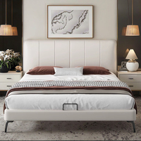 Cadre de lit et tête de lit moderne queen et king size tuftés en traîneau Meubles
