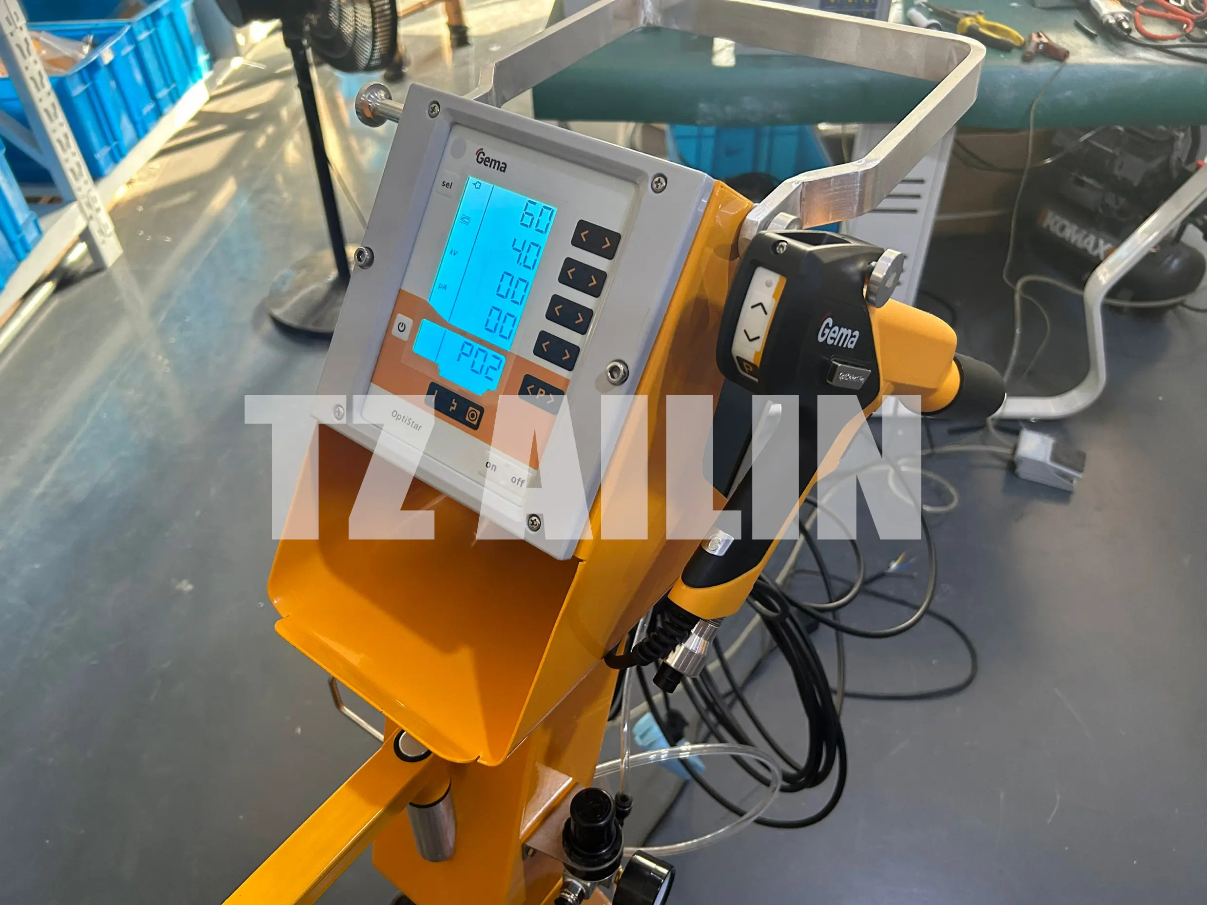 2024 Ailin Custom Factory Powder Coating Set with Powder Coating Machine and Spraying Booth for Car Wheel Rim Small Workpiece