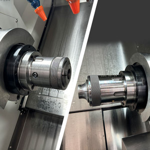 Tour CNC à double <span class=keywords><strong>broche</strong></span> personnalisé KS-6452-42-2 pour pièces industrielles de précision - Product Image 4