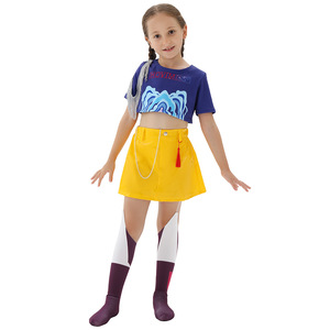 Disfraz de Cosplay de Kpop Demon Hunters para Niñas, Traje de Actuación de Lumi Mirazoe, Color Sólido, Poliéster, 8-13 Años - Product Image 3