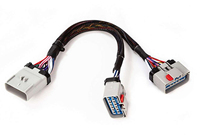 Cable Divisor en Y Lanlin RP1226 de 14 Pines y 14 Vías - Plástico Resistente, 1 Conector Macho a 2 Conectores Hembra, 1 Año de Garantía