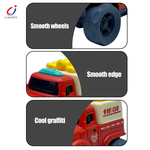 Chengji vehículo educativo modelo serie deslizamiento ingeniería camión coche juguete niños dibujos animados Pie Grande fuera de carretera coches para niños pequeños - Product Image 5