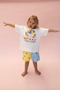 Impresión personalizada verano bebé niños playa <span class=keywords><strong>camisas</strong></span> de manga corta niños <span class=keywords><strong>niñas</strong></span> lindas camisetas de gran tamaño al aire libre jugar transpirable Boxy <span class=keywords><strong>camisas</strong></span> - Product Image 5