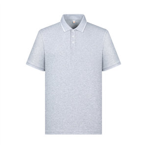 Polo Shirt Solid Color Cotton Contrast Trim Daily Wear Short Sleeve - Product Image 4