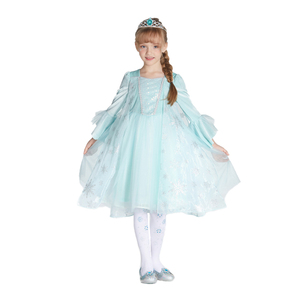 Costume d'été pour enfants, style Reine des Neiges, pour filles, fête d'anniversaire, sous-vêtements, nouveau style hiver, coton à manches longues - Product Image 3