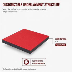 <span class=keywords><strong>Sous</strong></span>-<span class=keywords><strong>couche</strong></span> composite <span class=keywords><strong>intégrée</strong></span> EVA IXPE pour revêtements de sol stratifiés, <span class=keywords><strong>sous</strong></span>-<span class=keywords><strong>couche</strong></span> acoustique pour usage professionnel - Product Image 2