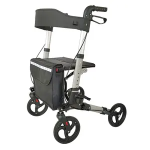 Beste Prijs Opvouwbare Aluminium Rood Frame Medische Loophulp Voor Gehandicapten