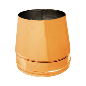 Fabriqué en Italie, acier inoxydable 316/cuivre, chapeau ouvert à air libre, terminal ouvert pour l'évacuation verticale des fumées - Product Image 1