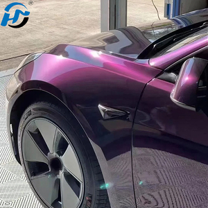 Rouleau de vinyle PET TPU moulé directement en usine brillant métallique <span class=keywords><strong>venise</strong></span> violet vinyle d'emballage de voiture taille complète 1.52x18M/5x60FT - Product Image 5