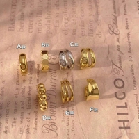 Vente en gros de boucles d'oreilles en or massif 18 carats AU750, sans perçage, à clipser, bijoux en or véritable de luxe pour femmes