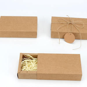 Juego de cajas de cajones de <span class=keywords><strong>papel</strong></span> Kraft marrón, etiquetas en blanco, Mini Cartón, embalaje actual, suministros para fiestas, <span class=keywords><strong>papel</strong></span> triturado, <span class=keywords><strong>comprar</strong></span> cajas de embalaje - Product Image 2