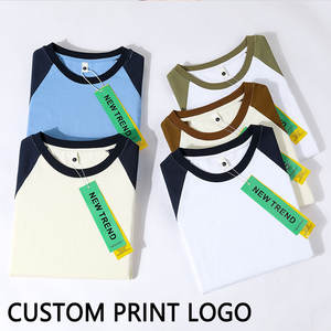 T-shirt à col roulé en tricot lourd, nouveau design 2024, 100% coton, surdimensionné, impression personnalisée pour hommes - Product Image 4