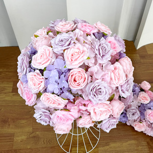 Bola de Flores Artificiales Verdes y Blancas al por Mayor, Decoración Romántica para Centros de Mesa en Bodas y Eventos - Product Image 4