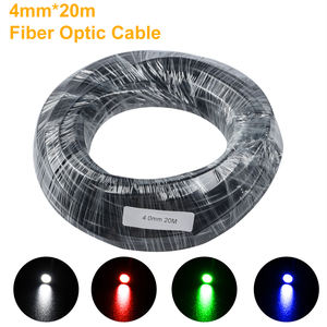 Veste noire PMMA en Fiber <span class=keywords><strong>optique</strong></span>, 20M, diamètre intérieur 4mm, bricolage, ciel <span class=keywords><strong>étoilé</strong></span>, <span class=keywords><strong>plafond</strong></span> pour Source de lumière, Machine, décoration de chambre à coucher - Product Image 4