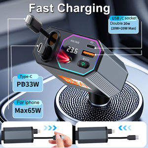 ที่ชาร์จในรถยนต์ JBLGO A28 แบบยืดหดได้เร็ว ที่ชาร์จในรถยนต์แบบ <span class=keywords><strong>USB</strong></span>-C ชาร์จเร็ว 120W สายชาร์จแบบยืดหดได้ <span class=keywords><strong>2</strong></span> เส้น และอะแดปเตอร์ชาร์จในรถยนต์แบบพอร์ต <span class=keywords><strong>USB</strong></span> - Product Image 4