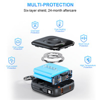 OTHC-P007 Power Bank 2-en-1 Grande Capacité Chargeur Sans Fil pour Montre Type-C Affichage LED Portable Charge Rapide 22.5W BMS Cadeau