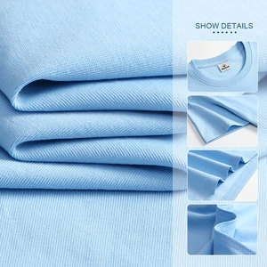 T-shirt in Puro Cotone con Logo Personalizzato, Abbigliamento da <span class=keywords><strong>Lavoro</strong></span> Stampato per Uomo, Design di Marca per Eventi Aziendali, Magliette a Maniche Corte con Ricamo - Product Image 3