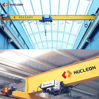 Ponts roulants industriels Euro-Cranes 1 à 20 tonnes CE ISO, largement utilisés, à commande VFD, à poutre simple, pour ateliers de machinerie