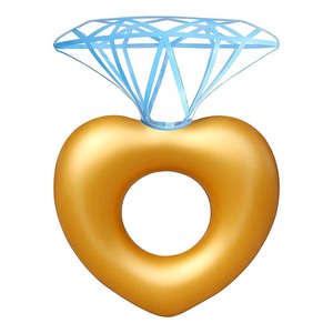 <span class=keywords><strong>Inflatable</strong></span> Hình Trái Tim Kim Cương Vòng Hồ Bơi Float Cho Người Lớn Bơi Bơm Hơi Vòng Nổi Giường Vui Vẻ Bên - Product Image 1