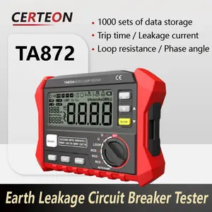 다기능 휴대용 <span class=keywords><strong>RCD</strong></span> LCD 디스플레이 케이블 결함 접지 누설 루프 임피던스 디지털 저항 테스터 - Product Image 3