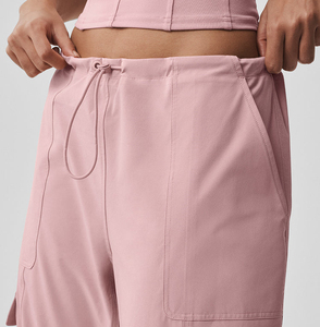 Pantaloni <span class=keywords><strong>Parachute</strong></span> Estivi da Donna Personalizzabili con Logo, Leggeri, ad Asciugatura Rapida, con Coulisse Elastica in Vita e Tasche Laterali <span class=keywords><strong>Cargo</strong></span>, Gamba Larga e Vestibilità Comoda - Product Image 4