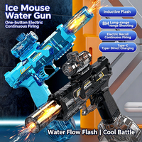 Pistolet à eau électrique automatique grande capacité le plus puissant avec capteur de mouvement et lumière pour enfants – Idéal pour les jeux de tir estivaux en extérieur – Vente flash