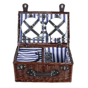 <span class=keywords><strong>6</strong></span> persona plegables de moda de mimbre Willow de <span class=keywords><strong>cesta</strong></span> de <span class=keywords><strong>Picnic</strong></span> <span class=keywords><strong>cesta</strong></span> - Product Image 2