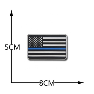 Màu sắc khác nhau Cờ Mỹ PVC Huy hiệu các bản vá lỗi cho quần áo - Product Image 5