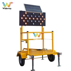 Yüksek parlaklık taşınabilir çıkarılabilir güneş bandı römork 25 ışık yol yapımı trafik işaretleri için LED ok pano - Product Image 1