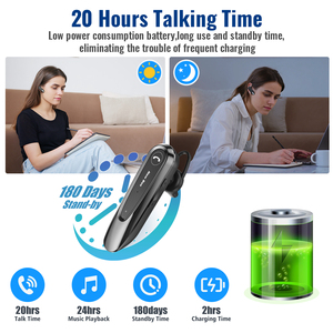 New Bee LC-B45 V5.0 Tay Miễn Phí Không Dây <span class=keywords><strong>Bluetooth</strong></span> Tai Nghe Duy Nhất Tai Nụ Tai Kinh Doanh <span class=keywords><strong>Bluetooth</strong></span> Tai Nghe Với Mute Nút - Product Image 4