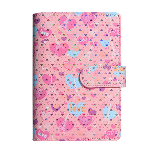 Esclusivo Nuovo Planner A6 con Texture a Cuore Creativa in Similpelle, Quaderno a Fogli Mobili Macaron per Risparmiare - Product Image 1