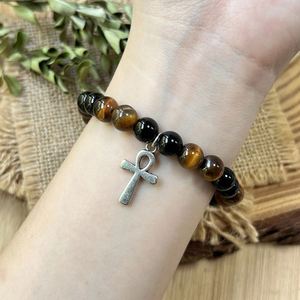 Natural Stone <b>Bracelet</b> Colorful Glass Beaded Healing Jewelry Seamless Custom Logo <b>Adjustable</b> Sizing - Product Image 4