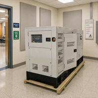 Generador Diésel/Central Eléctrica Cummins de 20, 30, 50, 80, 90, 100, 120, 125, 130, 135 kW/kVA, Silencioso, de Bastidor Abierto, para Venta Industrial