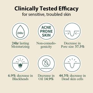 Crème Visage Hydratante Apaisante Instantanée Végane Coréenne Anti-Points Noirs à l'Acide Hyaluronique et Céramide pour une Barrière Cutanée Apaisante - Product Image 3