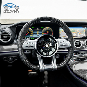 พวงมาลัย AMG 809 สำหรับ <span class=keywords><strong>Mercedes</strong></span>-Benz C E <span class=keywords><strong>S</strong></span> GLC GLE GLS W205 W213 W222 X253 W166 W167 GLE300 คาร์บอนไฟเบอร์ หนังรูระบายอากาศ - Product Image 2