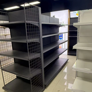 Oferta Especial: Estante de Exhibición Ligero de Madera y Metal para Tiendas de Abarrotes y Supermercados, Estantes Independientes de Instalación Rápida - Product Image 4