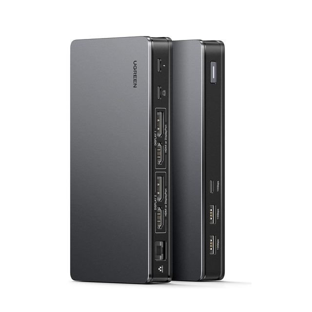 UGREEN Revodok Pro 209 USB C Docking Station, DisplayLink 9-in-1 Dual 4K60hz Monitor Dock for Macbook