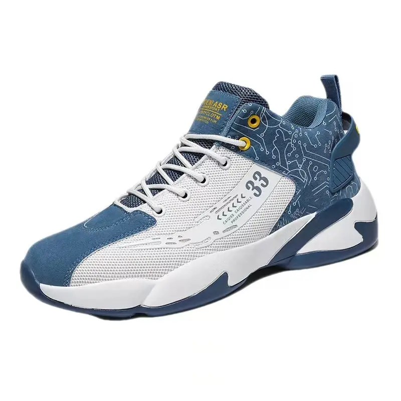 New product best quality fashionable men's breathable blue casual running shoes