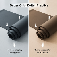 Tapis de yoga NBR écologique antidérapant pliable imperméable pour la maison, la salle de sport, la santé, la perte de poids, l'exercice physique