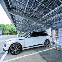 Solutions de station de charge d'énergie verte pour véhicules électriques Système d'énergie solaire combiné avec un système de stockage d'énergie par batterie au lithium